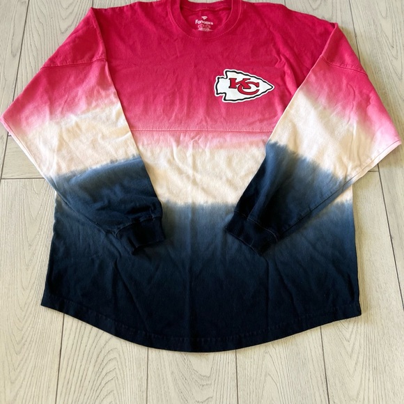 Fanatics Red and Black Long Sleeve Tee - Picture 1 of 6